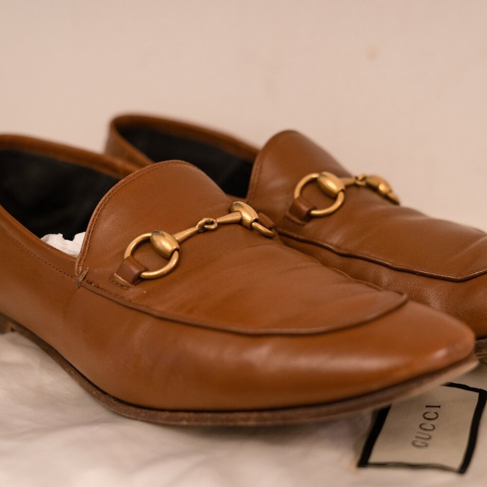 Gucci Men's Horsebit Loafer in Light Brown Size 42 (EU 9 / US 10)
